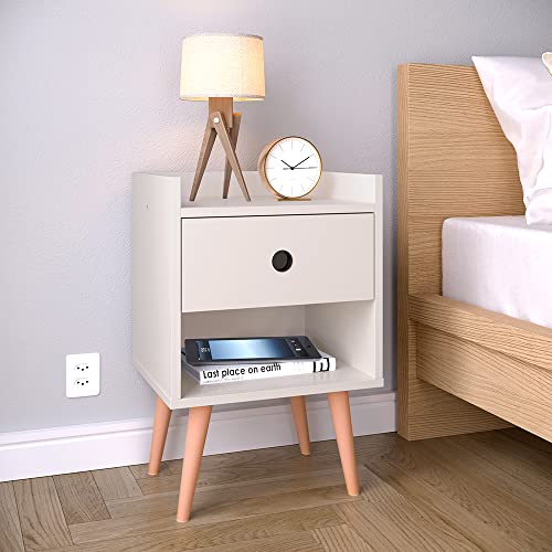 Kit Mesinha Pequena Decore 1 Gaveta Organizadora Nicho Pés Palito Retrô Mesa Cabeceira Decoração Qua
