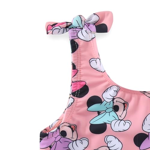 Image of Disney Little Mermaid Minnie Mouse Girls UPF 50+ Bathing Suit Tankini and Bikini Bottom Swimsuit Set for Toddler and Big Kids