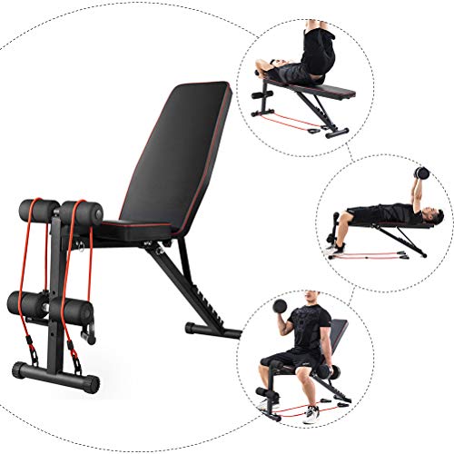 ABOOFAN 1Pc Fitness Tool Home Sit Up Abdominal Bench Fitness Board Equipment (Preto)