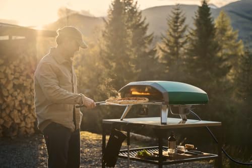 Image of Ooni Koda 2 Pro Propane Gas Pizza Oven - 18 inch Gas Powered Outdoor Oven with 28 mBar Regulator and Gas Hose, 320 F to 950 F Temperature Range - Highland Green