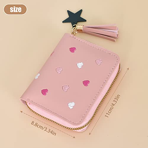 Zimoer Leather Wallet for Women,Ladies Zipper Small Purse with 4 Card Slots,Wallet Zipper Wallets Case for Women,Purses for Women (Blue) - Image 3