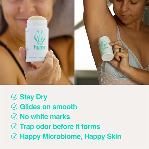 Hume Supernatural Roll On Natural Deodorant For Men & Women - Aluminum-Free, For Sensitive Skin Probiotic, And Plant-Based - Extra Long-Lasting Moisture Absorbing - Clean, Safe, And Effective Desert Bloom #TOP3