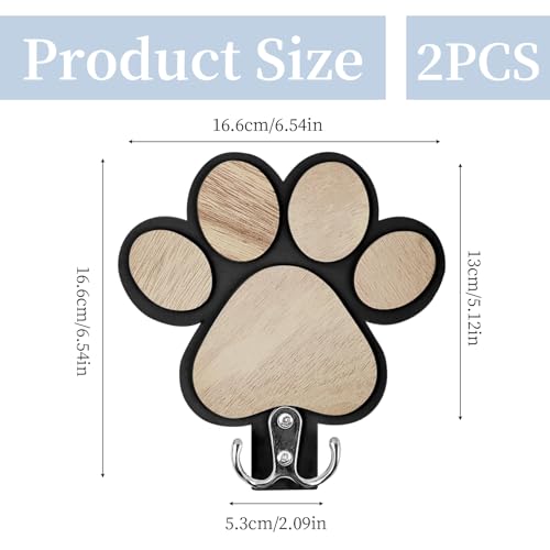 Audio frequency% 2 Stück Hundegarderobe Holz, Hundegarderobe Hundeleinen Halterung Wand Garderobe Hund, Zum Aufhängen Von Hundeleinen, Halsbändern, Schlüsseln, Hüten