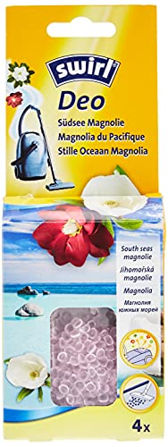 Swirl 90639866 Lot de 4 perles déodorantes pour aspirateur Magnolia des mers du Sud