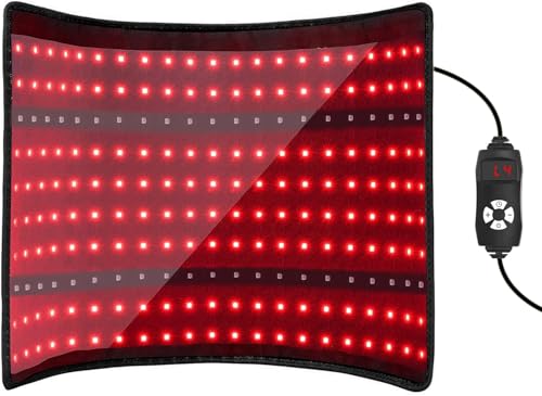Tapis Lumineux Rouge, Couverture Lumineuse Proche Infrarouge, 242 LED, Coussin Lumineux pour Tout...