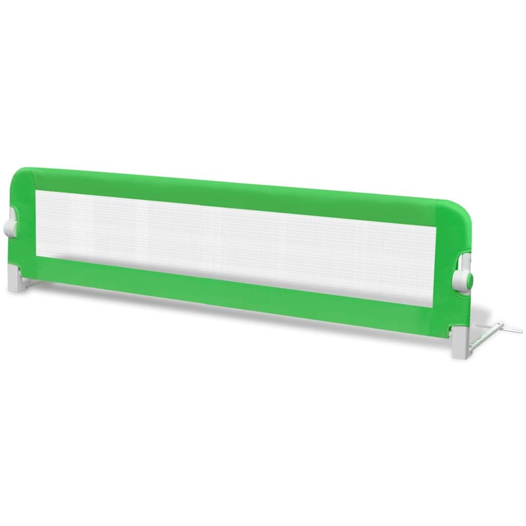 Vidaxl Toddler Safety Bed Rail 150X42cm Green Baby Kids Protective Guard Gate