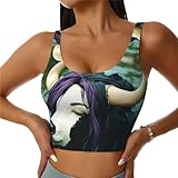 Tauren People - Sujetadores deportivos de alto soporte para mujer, tops de entrenamiento cómodos y elegantes | Plus, Negro, XL