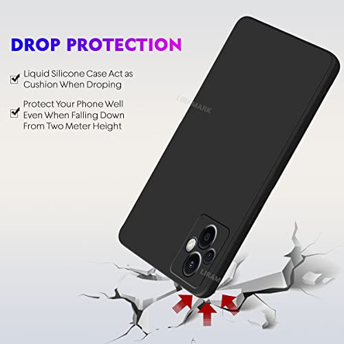 Image of LIRAMARK Silicone Soft Back Cover Case for Oppo F21 Pro 5G & Oppo F21s Pro 5G (Silicone Black)
