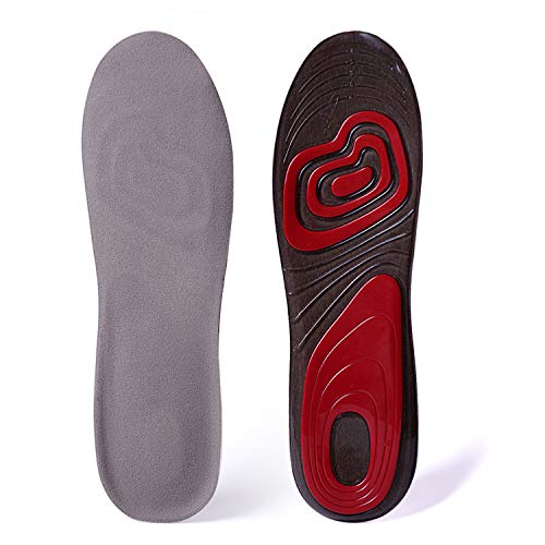 SZSMART Semelles Gel Silicone Semelles Orthopédique Semelles Quotidien Homme Femmes Semelles Confort idéales pour Toutes Vos activités Quotidiennes (EU 36-41, Rouge)