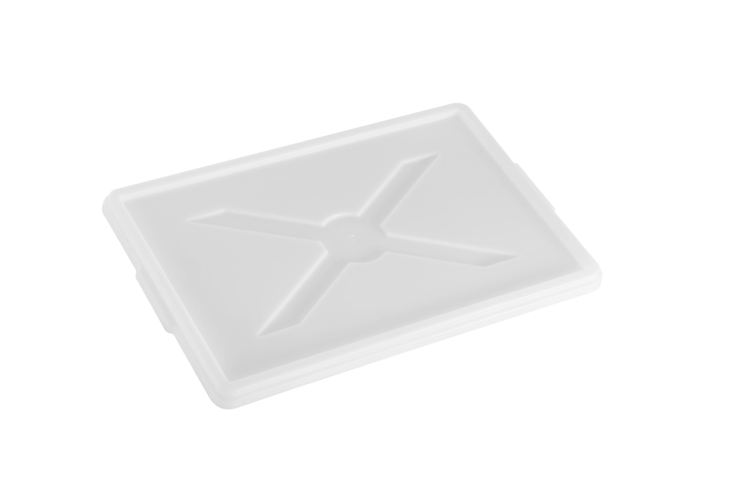 Kit 4 Cassette Porta Impasto Pizza Professionali 60x40x10 cm HDPE con Coperchio Set Multicolore Bianco Rosso Verde Blu per Lievitazione IMPASTI HACCP ANTICONTAMINAZIONE ALIMENTARI Capacità 20 Litri