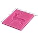 Mujiang 3D Silicone Stag Fondant Molds Christmas Deer Elk Cake Decorating Tools, Set of 2