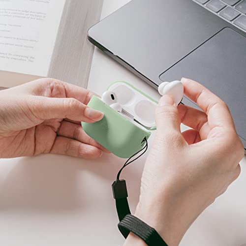 elago Silicone Case Compatible with Apple AirPods Pro 2nd Generation Case Cover Strap Included, Protective Case - Image 3