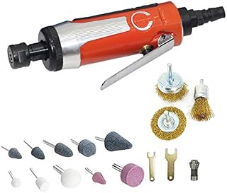 Digital Craft 18Pcs 1/4 Inch Pneumatic Air Grinder Tool Kit – 90PSI High-Speed Rotary Polishing Set with Air Compressor St... Price In India