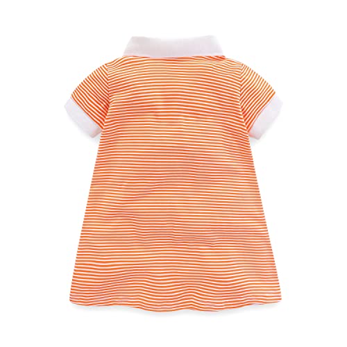 Image of Mud Kingdom Girls Short Sleeve Ruffle Pique Polo Uniform Top Stretch Lightweight