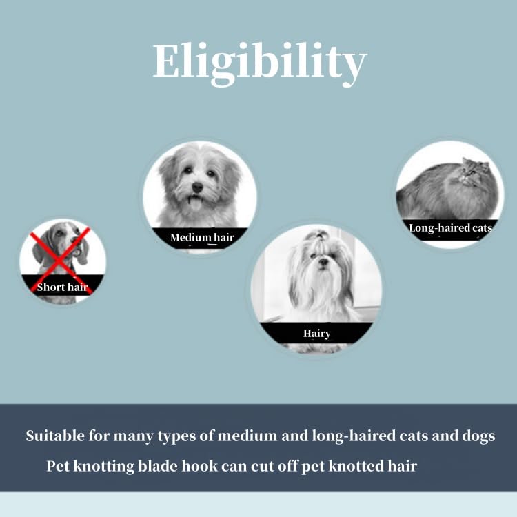 Coupe Noeud Chat Poil Long,Knotting Comb Cat,Pet Knotting Comb, Pet Grooming Comb,Peigne Rasoir Pour Chat Poil Long, Peigne À Noeuds Pour Animaux De Compagnie, Peigne D'épilation Pour - Image 7