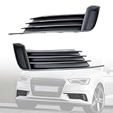 XQSMWF 2Pcs Front Bumper Lower Grills 8V58076829B9 8V58076819B9 AU1038141 AU1039141 Compatible with Audi A3 S3 2013 2014 2015 2016 2017 Fog Light Grilles