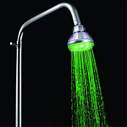 HTNBO Adjustable Automatic 360° 7 Color LED Colors Change Showerhead Facut Home Bathroom Decoration