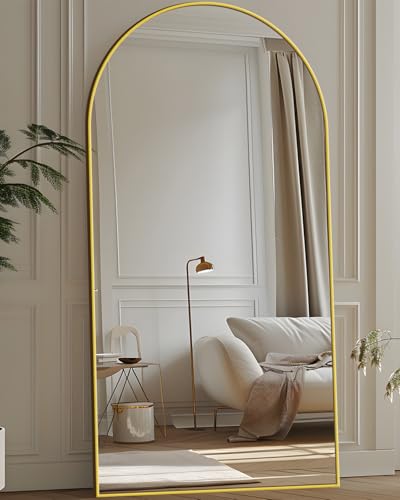 Antok Full Length Mirror, 71"x28" Floor Mirror, Floor Standing Mirror for Bedroom Living Room Cloakroom, Gold - Image 3