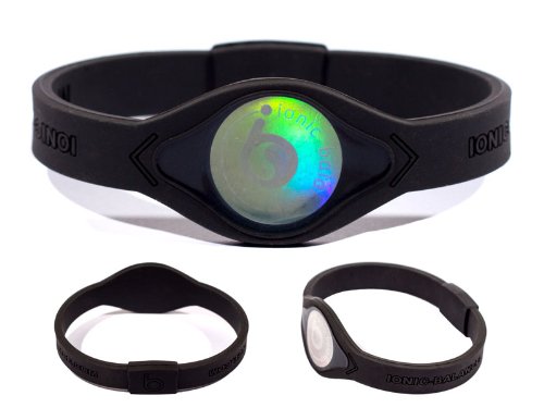 Ionic-Balance Véritable équilibre ionique Band  Noir/Noir  Technologie MK2 de dernière génération
