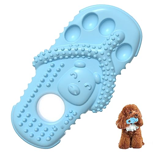 XongSyue Dog Chew Toy, Dog Toys, Rubber Puppy Teething Toys, Slipper-Shaped Indestructible Dog Toys, Puppy Teething Toys