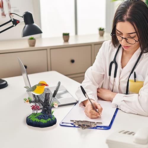 Pathside Electric Battery Operated Control Voice-Parrots, Talking Parrots Birds Electronic Pets Office Home Decoration Recording & Playback Function Pen Holders Kids Toys, Office And Home Decor (C) #TOP2