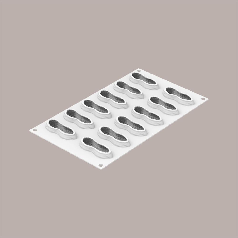 Lucgel Stampo in Silicone per Frutta Realistica Arachide 72x29H27 mm