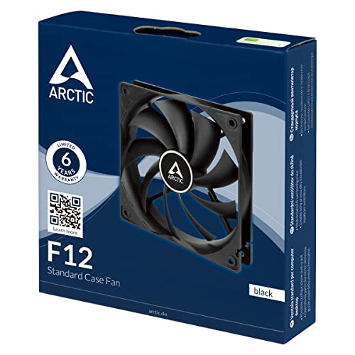 Image of ARCTIC F12 Standard 120 mm Case Fan Cooler- Black I ACFAN00201A