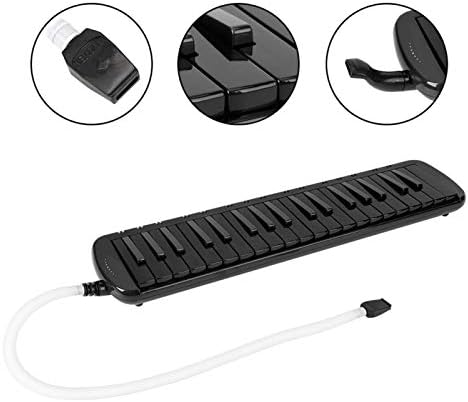 Miniatura 2 de Piano melódica de boca, boquilla de 37 teclas, mini teclado de piano de aire, tubo melódico de viento, calcomanía de nota musical, instrumento