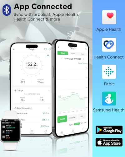 Image of arboleaf Smart Scale and Tape Measure, Body Fat Measuring Tape