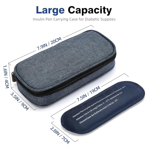 Image of apollo walker Insulin Cooler Travel Case with Ice Packs and Insulation