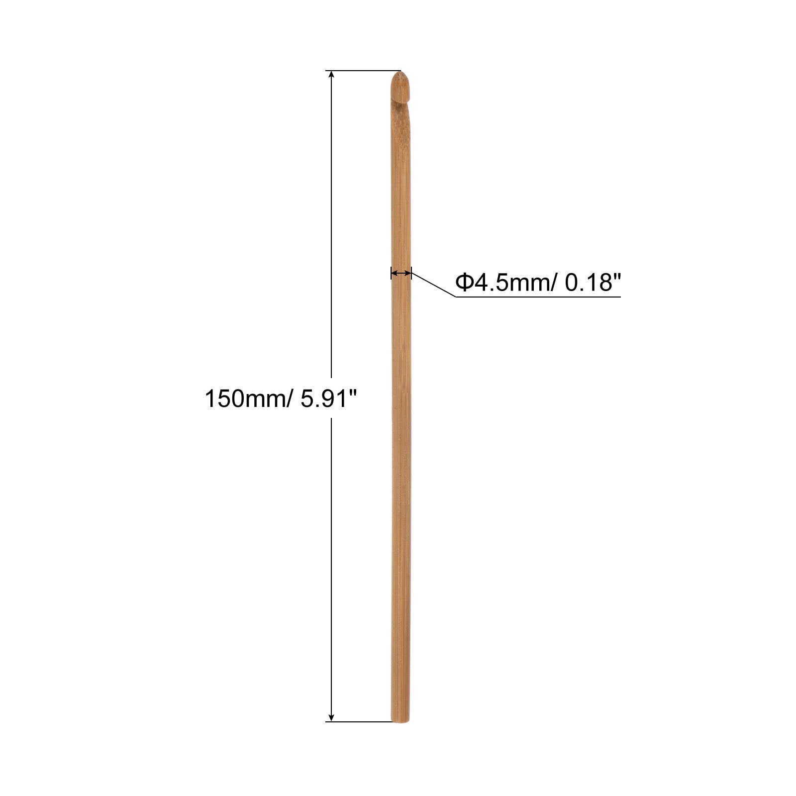 HiyaHiya Crochet Hook 6 inch (15cm) Aluminum Size US KL (7mm) HIALCRO6-KL