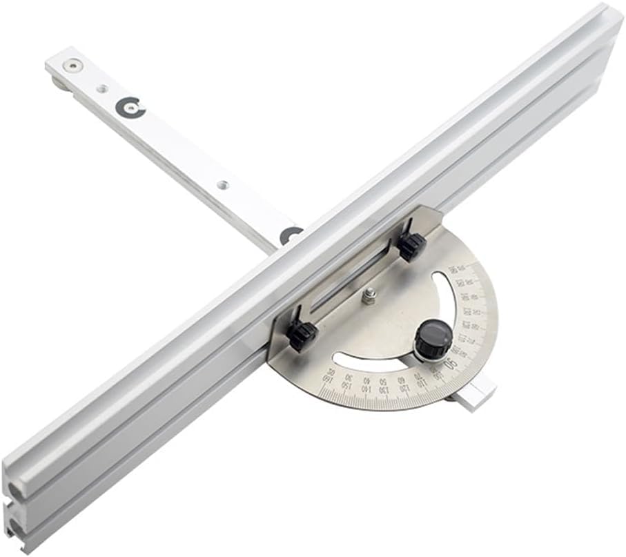 Jauge à onglet réglable Km avec clôture en aluminium de 410mm pour guide de haute précision