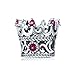 Produktbild Queen Crown Charms 925 Sterling Silber Perle mit rosa Zirkonia für Frauen Schmuck Armband Weihnachten Geschenke