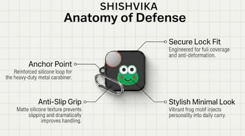 Image of SHISHVIKA Ultra Armor Silicone Case Cover Compatible for CMF by Nothing Buds Pro 2 / Buds 2 Plus /Buds 2 (Frog, Cartoon)
