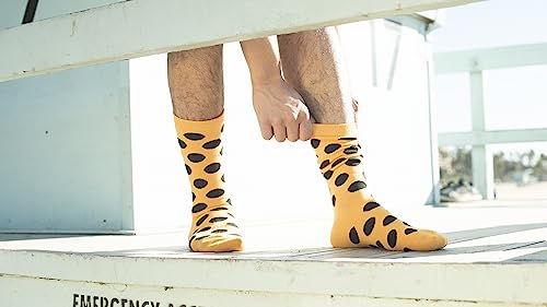 Men's Colorful Dress Socks - Fun Patterned Funky Crew Socks For Men - 12 Pack3