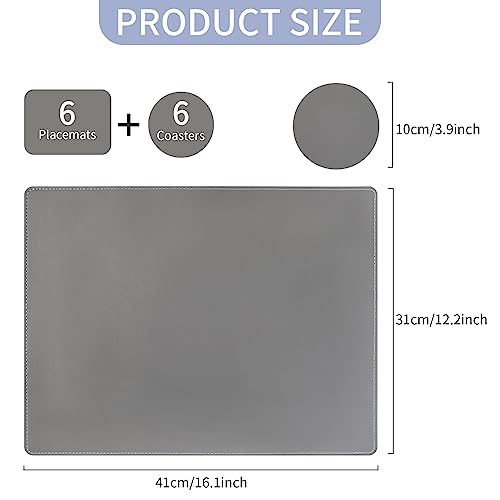 HPMAISON Placemats and Coasters Set of 6 - Image 2