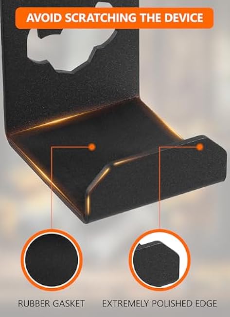 Weight Bench Hanger Wall Mount with Rubber Matting, Gym Bench Wall Holder 200 lb Capacity Hang Hex Bars Tricep Bars, Strength Training Free-Weight Racks