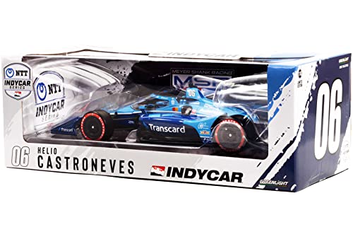 Modelo a escala 1:18 Greenlight Dallara IndyCar Castroneves miniatura 3