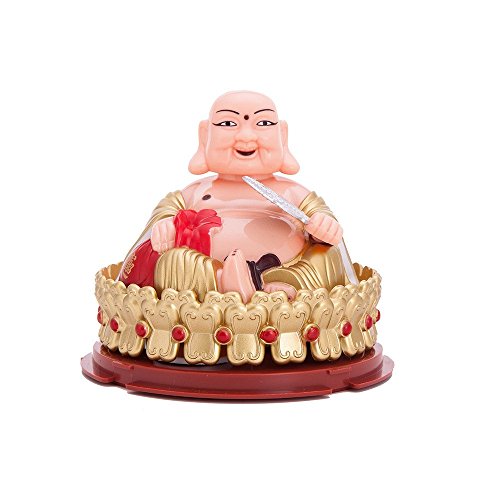 THY COLLECTIBLES Solar Powered Bobblehead Toy Figure Nohohon, Buddha 073