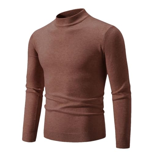 Mens Casual Solid Color Knit Warm All Season Sweater
