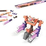 PIPEROID DIY 3D Puzzle Paper Craft Kit Cannon Bull - Japanese Arts and Craft Kit for Kids and Adults - Birthday Gift and Party Favor for Origami Paper Craft Enthusiasts