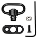 GOODTAC 1.25'' QD Sling Swivel Ml0k Adapter Rail Mount Kit Matted Black Printed