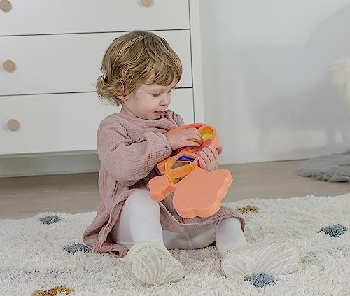 Image of Miniland Feel to Learn Translucent Colorful Lizard for Children from 1 to 2 Years. 10 Translucent Pieces to be Fitted and Experiment The Mixture of Colors. Made in Spain with ECO Material