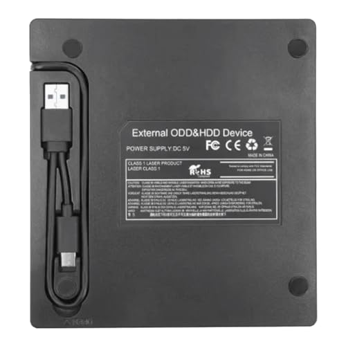 Lecteur DVD noir et graveur de CD/DVD externe multifonction PC