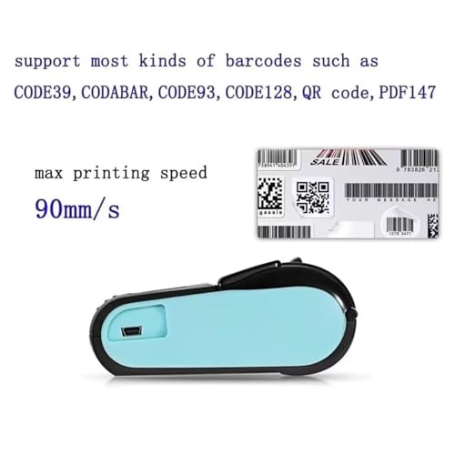 Image of is NOT Compatible with iPhone iOS /IPAD /MAC,ONLY FIT Android /Windows,Bluetooth Thermal Receipt Printer 58mm,Wireless Portable mini Pocket Bill Ticket pos Printer for Small Business,(Orange Color)