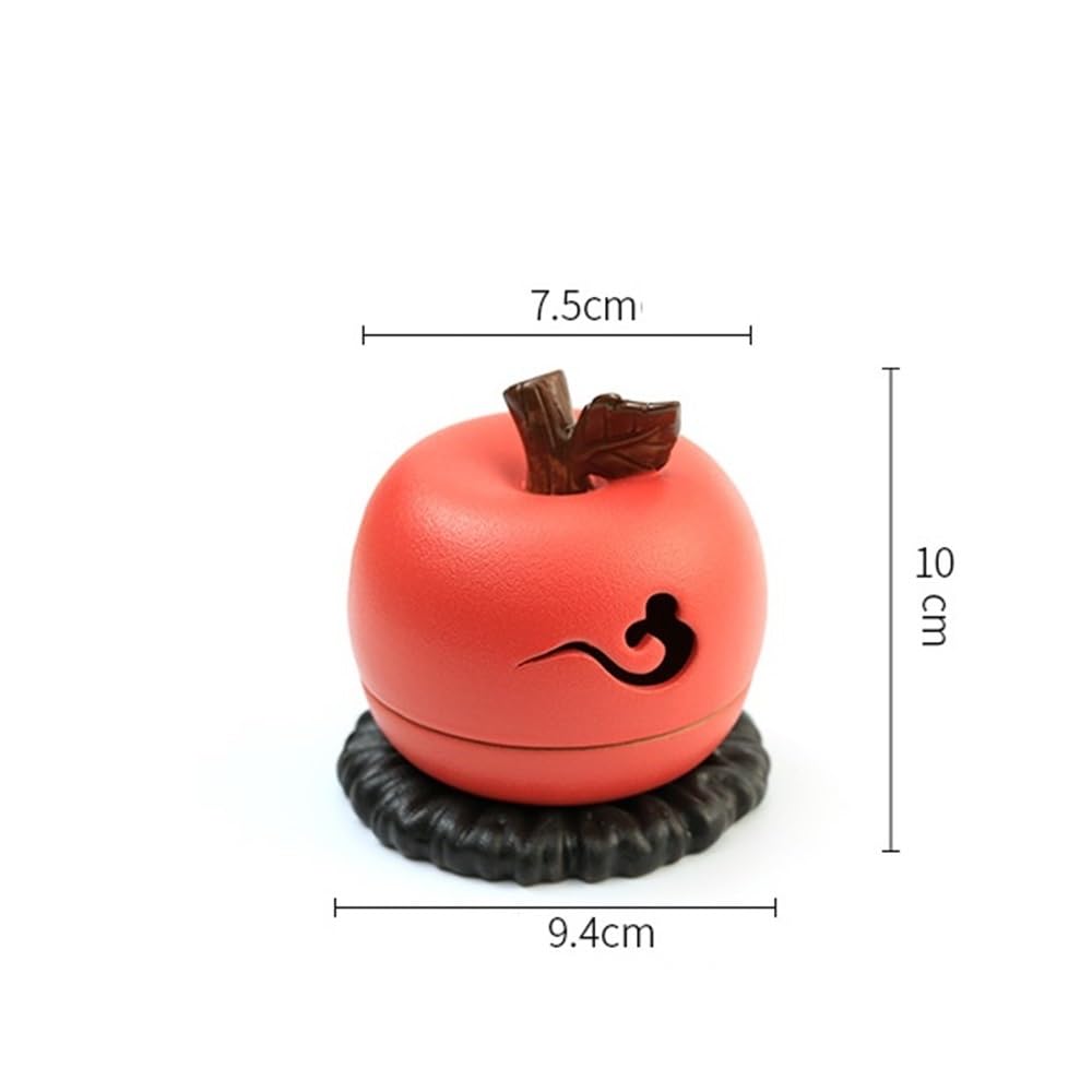 Elegante Bruciatore di incenso creativo con coperchio, porta in ceramica for uso domestico, for, cono, spirale, bastoncini Bruciatore di incenso