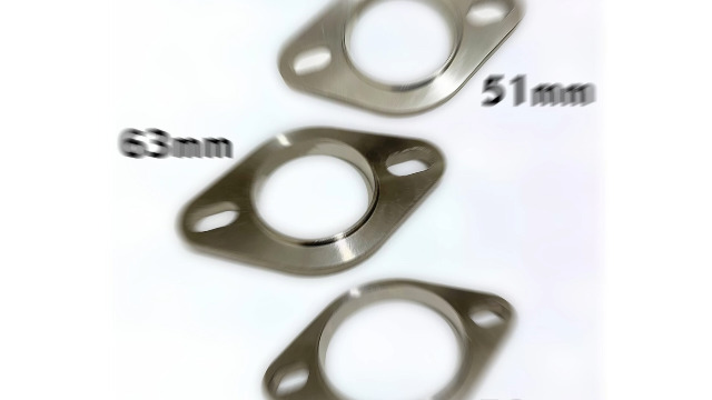 Amazon.co.jp: モデルノ ラ テール マフラーフランジ 汎用 ステンレス
