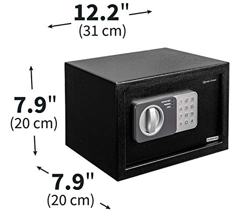 Genie Hand – Time Delay Safe, Anti Robbery Safe Box, Timed Controlled Opening – B-Class Lock –...