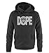 Produktbild Comedy Shirts DOPE - dope Diamond Herren Hoodie in Schwarz/Silber Gr. M