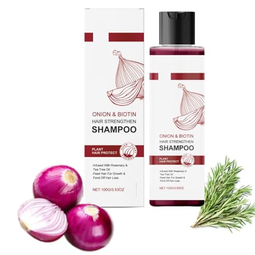 Onion Shampoo, Biotin Hair Growth Shampoo With Natural Rosemary Tea Tree Oil, Anti Hair Loss Treatment - Scalp Smooths Thickening Formula Support Hair Regrowth For Women & Men
